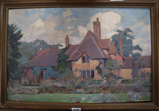 Carl Felkel (1896-1973), oil on canvas, Polshot Farm, Elstead, Godalming, Surrey, signed on the canvas and inscribed verso, 34 x 53cm